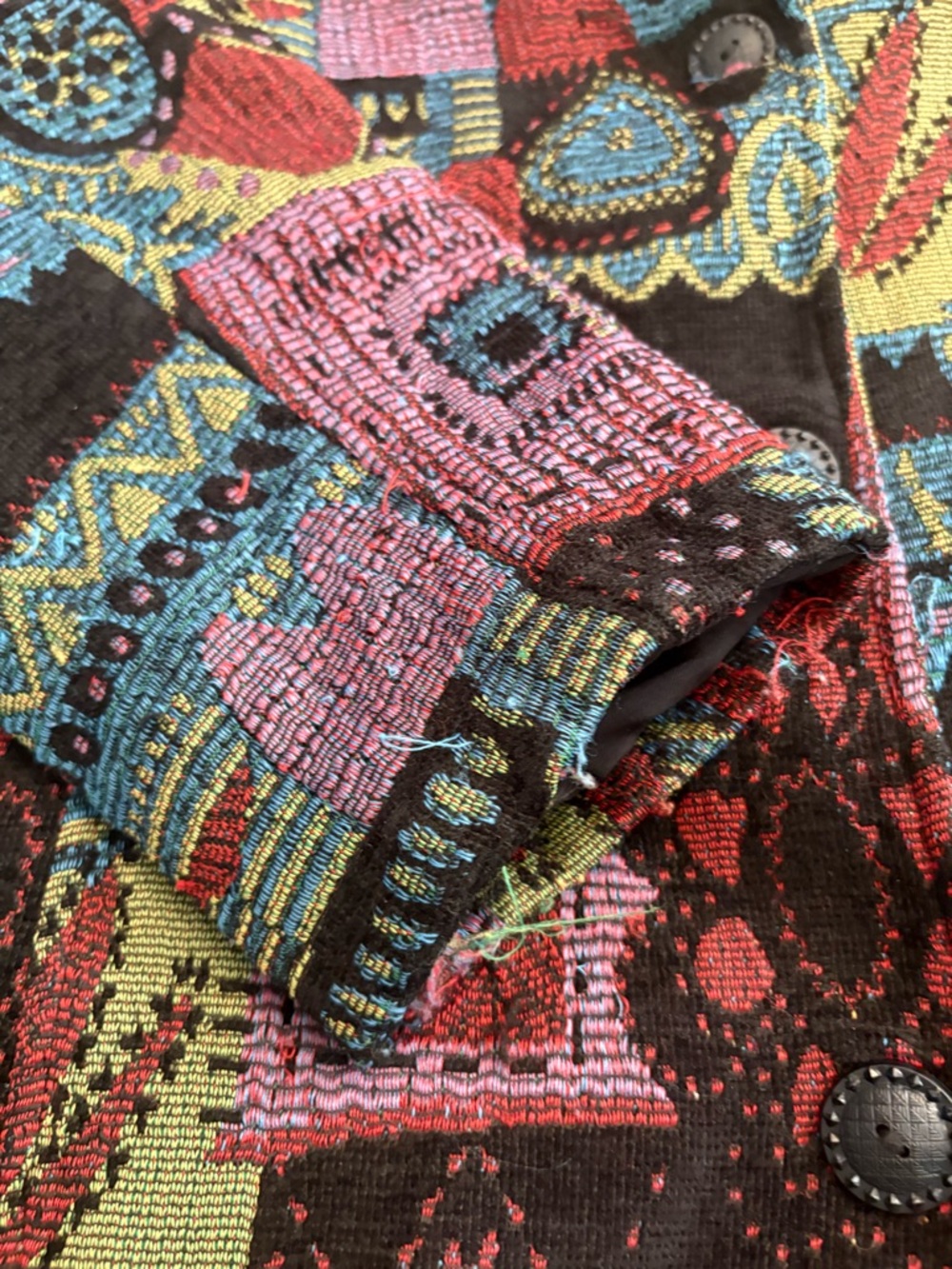 Chico's‎ Patterned Multi-Color Jacket - Picture 4 of 7